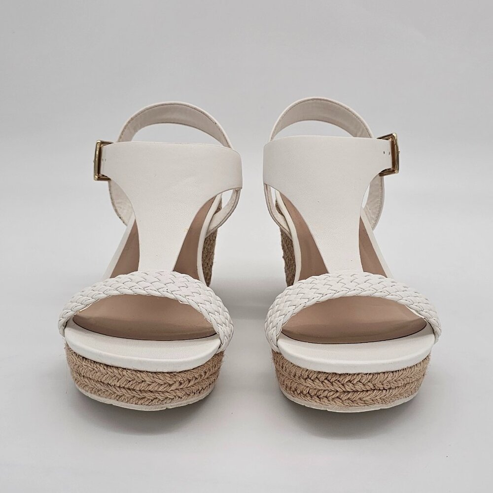 White Clinton Wedge Sandals / Shoes